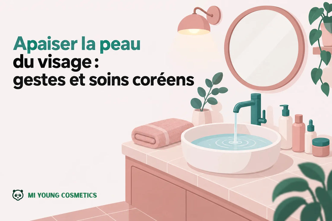 Apaiser la peau du visage : gestes et soins coréens