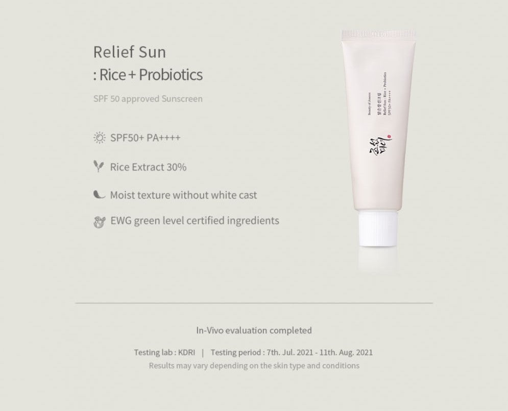 Relief Sun : Rice + Probiotics
