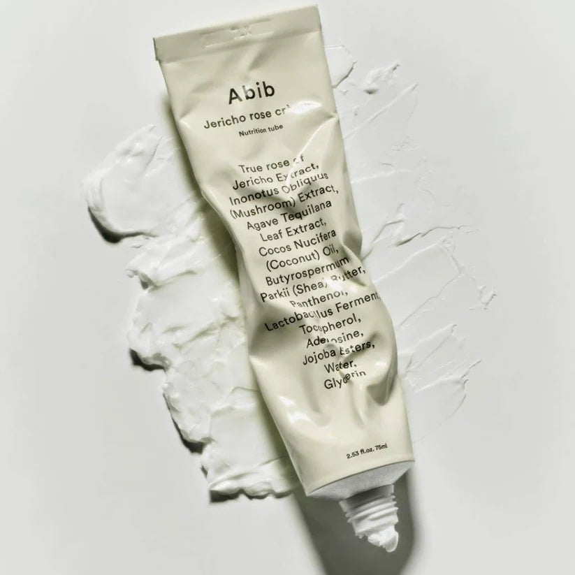 Texture onctueuse et riche de la crème visage à la Rose de Jéricho Abib