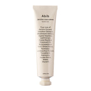 tube de crème nourrissante Jericho Rose Nutrition Creme d'Abib sur fond épuré K-Beauty