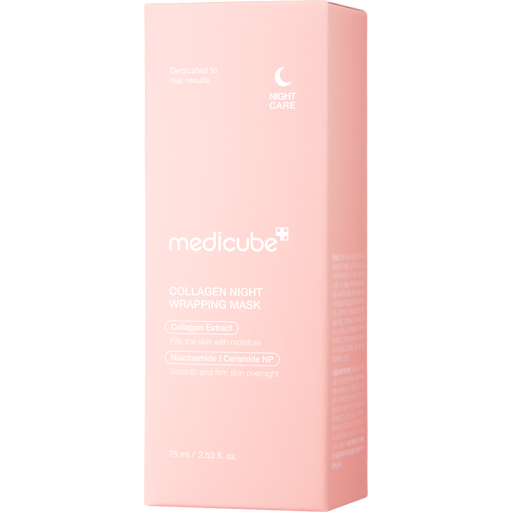 Boîte d'emballage d'origine du masque de nuit Collagen Night Wrapping Peel Off Mask de la marque Medicube