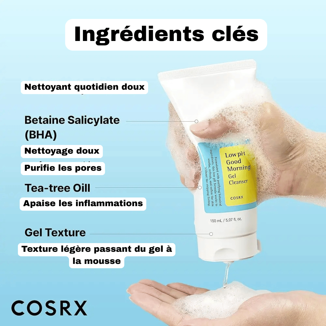 ingrédients clé du good morning cleanser
