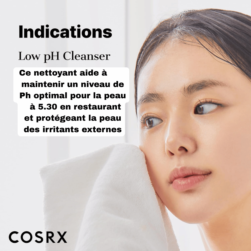 action du nettoyant good morning cosrxsur le ph de la peau