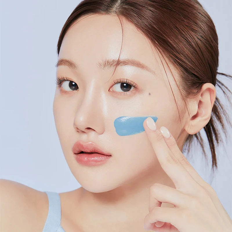 application partiel sur un visage